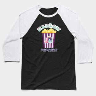 Harlow And Popcorn Funny Popcorn The Pony Baseball T-Shirt